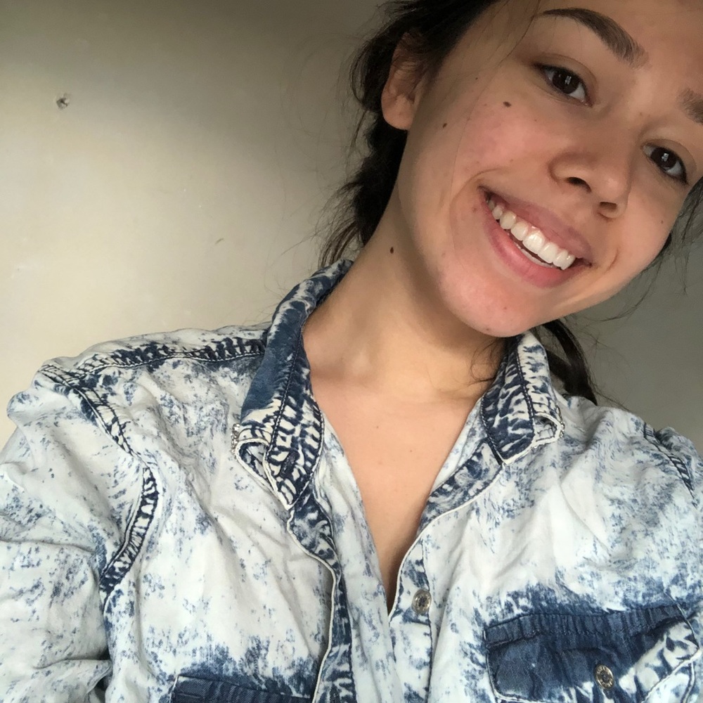 boyfriend garage acid wash button down
